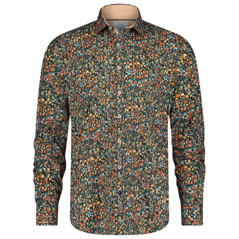 A Fish Named Fred Tree Trunk Shirt in Burnt Orange