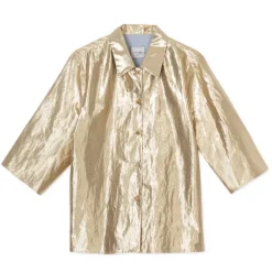 ALYSI Light Shiny Jacket in Gold