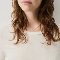 AMERICAN VINTAGE Gamipy Long Sleeve Top in White
