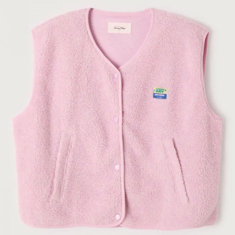 AMERICAN VINTAGE Hoktown Fleece in Melange Sugared Almond