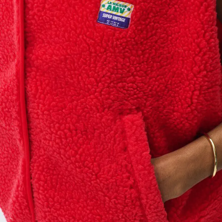 AMERICAN VINTAGE Hoktown Fleece in Strawberry