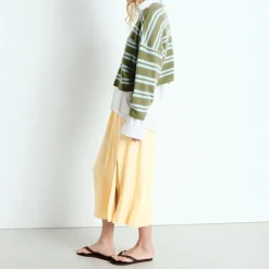 AMERICAN VINTAGE Raxow Jumper in Crystal Stripes Rim
