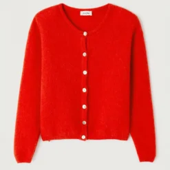 AMERICAN VINTAGE Vitow Cardigan in Strawberry