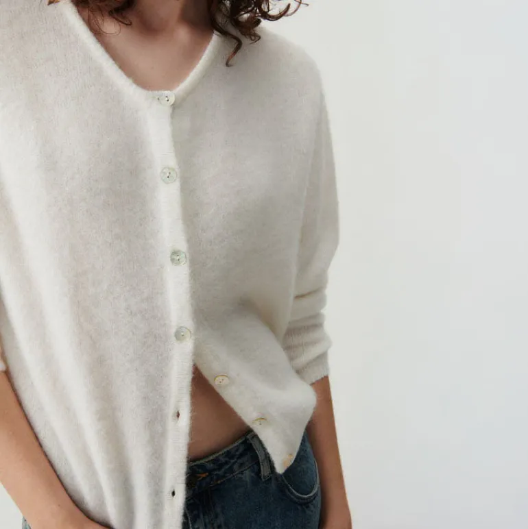 AMERICAN VINTAGE Vitow Cardigan in White