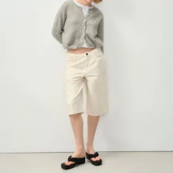 AMERICAN VINTAGE Vitow Cardigan in Melange Light Grey