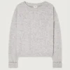 AMERICAN VINTAGE Vitow Jumper in Melange Light Grey