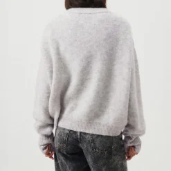 AMERICAN VINTAGE Vitow Jumper in Melange Light Grey