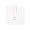 April Fine Cord Birthstone Necklace in Clear Quartz | Collen and Clare