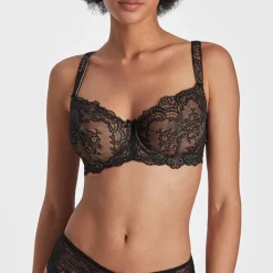 AUBADE Danse des Sens Comfort Half Cup Bra in Black