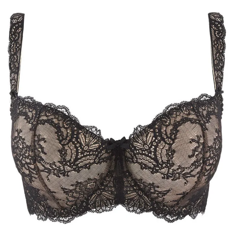 AUBADE Danse des Sens Comfort Half Cup Bra in Black
