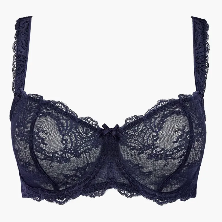 AUBADE Danse des Sens Half Cup Bra in Evening Blue