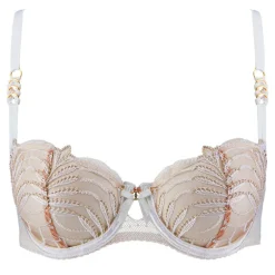 AUBADE Hypnolove Half Cup Bra in Gold Feather
