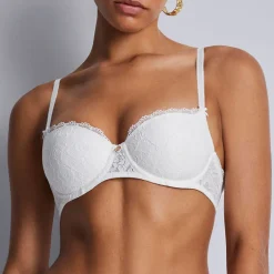 AUBADE Rosessence Moulded Half Cup Bra in Opal