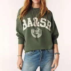 Ba&Sh Benjamin Sweater in Kaki