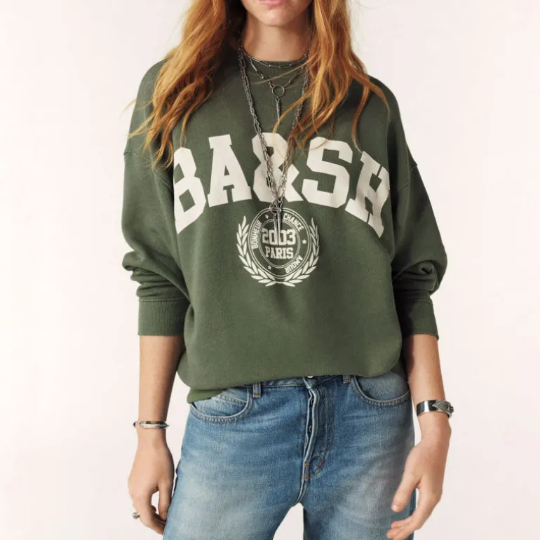 Ba&Sh Benjamin Sweater in Kaki