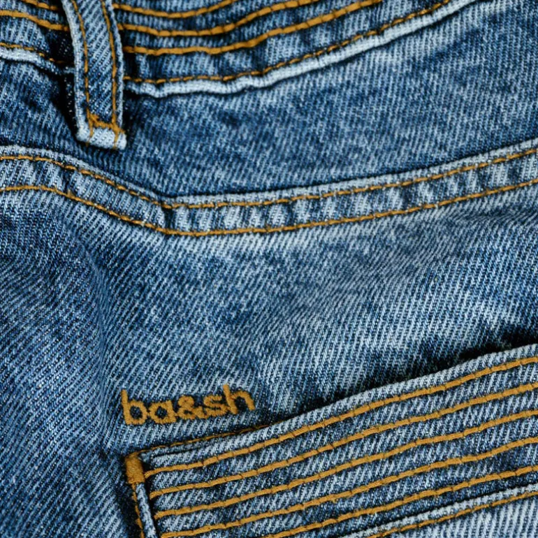 Ba&sh Math Skirt in Blue Jeans