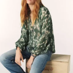 Ba&Sh Menaelle Tunic in Kaki