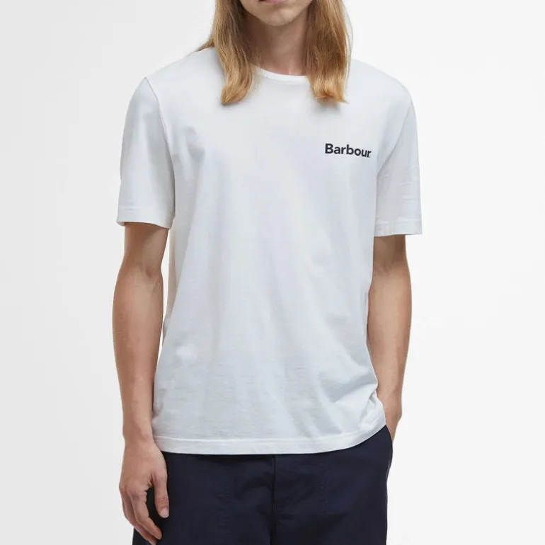 BARBOUR Barbour Homelane Relaxed Fit T-Shirt in Whisper White