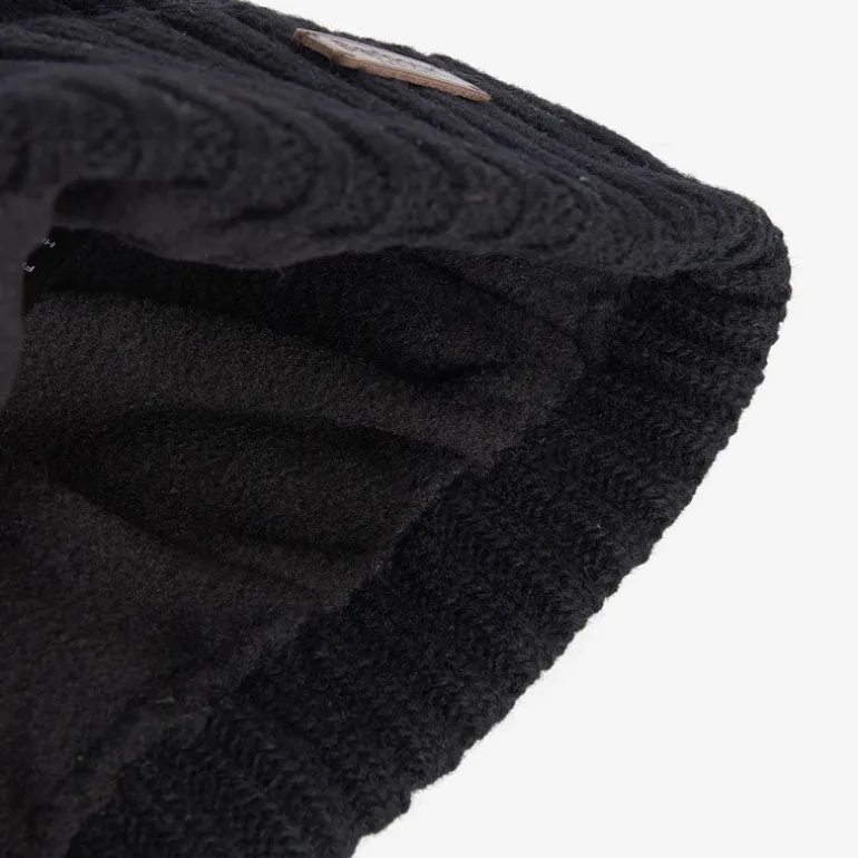 Barbour Carlton Beanie Hat in Black