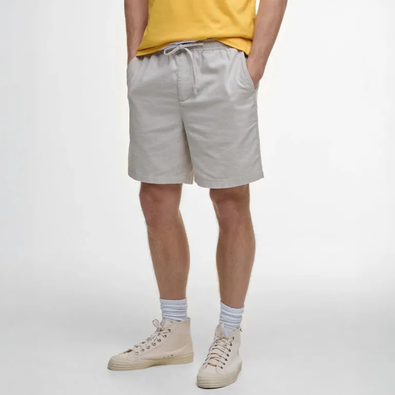 BARBOUR Cotton Linen Relaxed Short in Mist