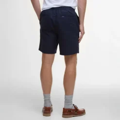 BARBOUR Cotton Linen Relaxed Short in Navy