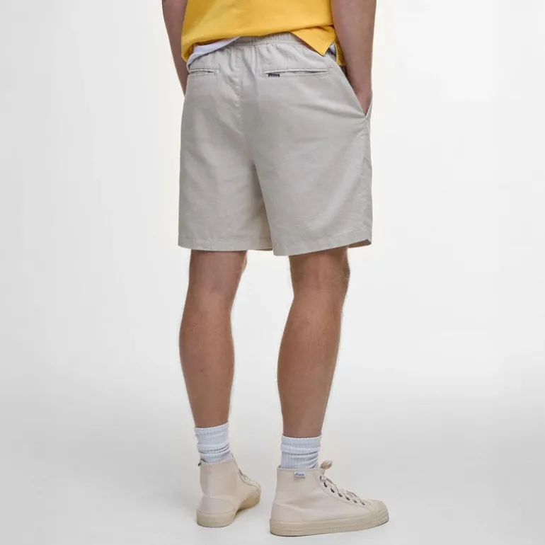 BARBOUR Cotton Linen Relaxed Short in Mist