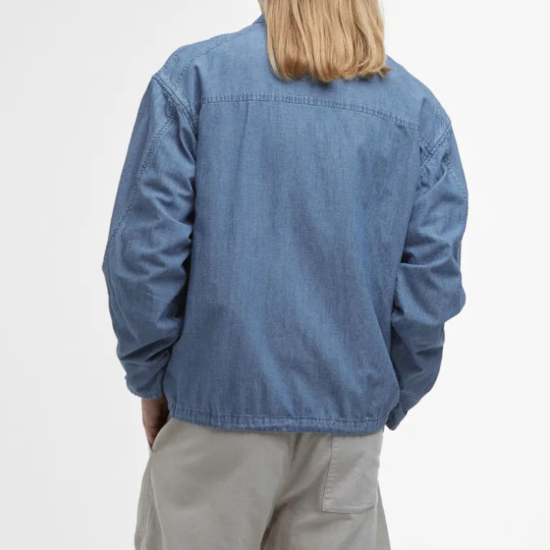 BARBOUR Durham Chambray Casual Jacket in Chambray