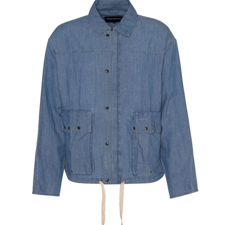 BARBOUR Durham Chambray Casual Jacket in Chambray