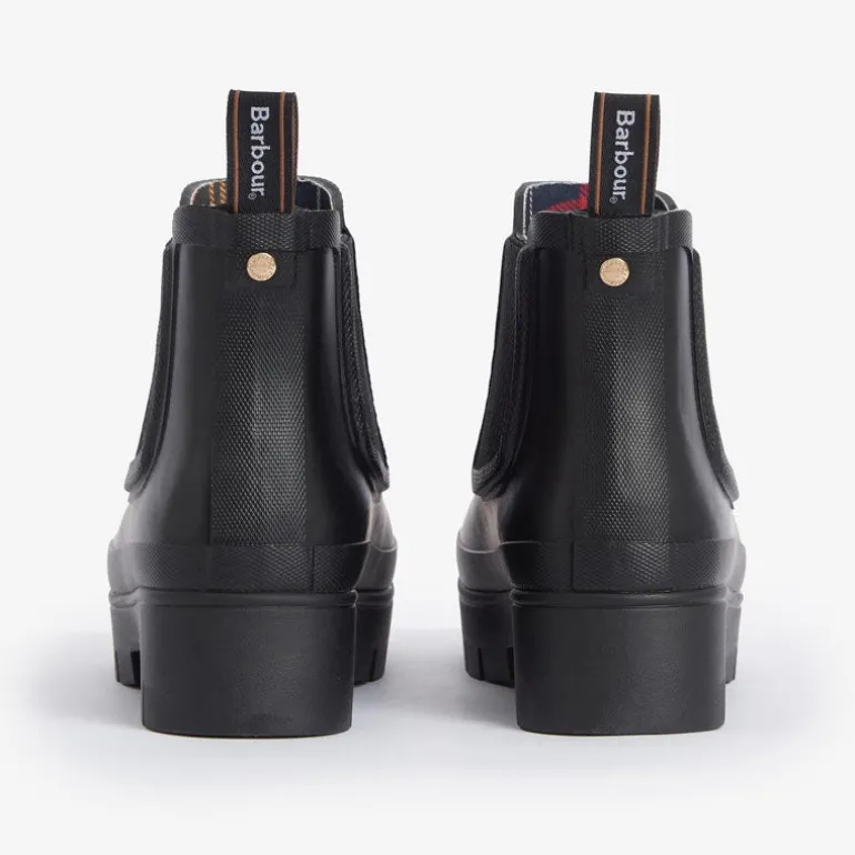 Barbour Halton Chelsea Welly Boots in Black