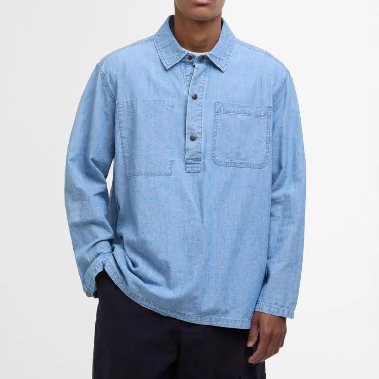 BARBOUR Markham Chambray Smock Shirt in Chambray