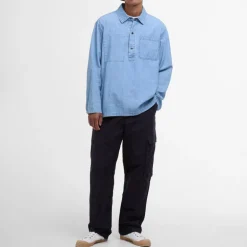 BARBOUR Markham Chambray Smock Shirt in Chambray