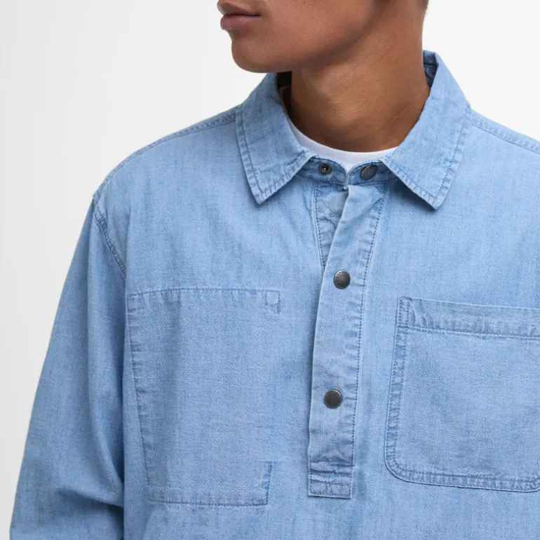 BARBOUR Markham Chambray Smock Shirt in Chambray