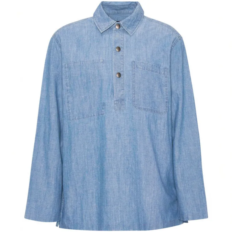 BARBOUR Markham Chambray Smock Shirt in Chambray