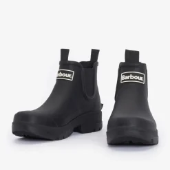 Barbour Mens Nimbus Chelsea Welly Boots in Black