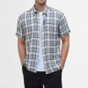 BARBOUR Midfield Tartan Summerfit Shirt in Bleached Pine Tartan