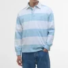 BARBOUR Newgate OS Rugby Shirt in Sky