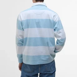 BARBOUR Newgate OS Rugby Shirt in Sky