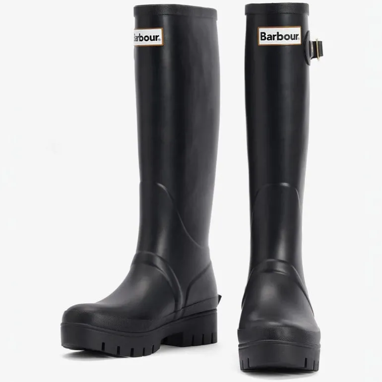 Barbour Snowdon Tall Welly Boots in Black