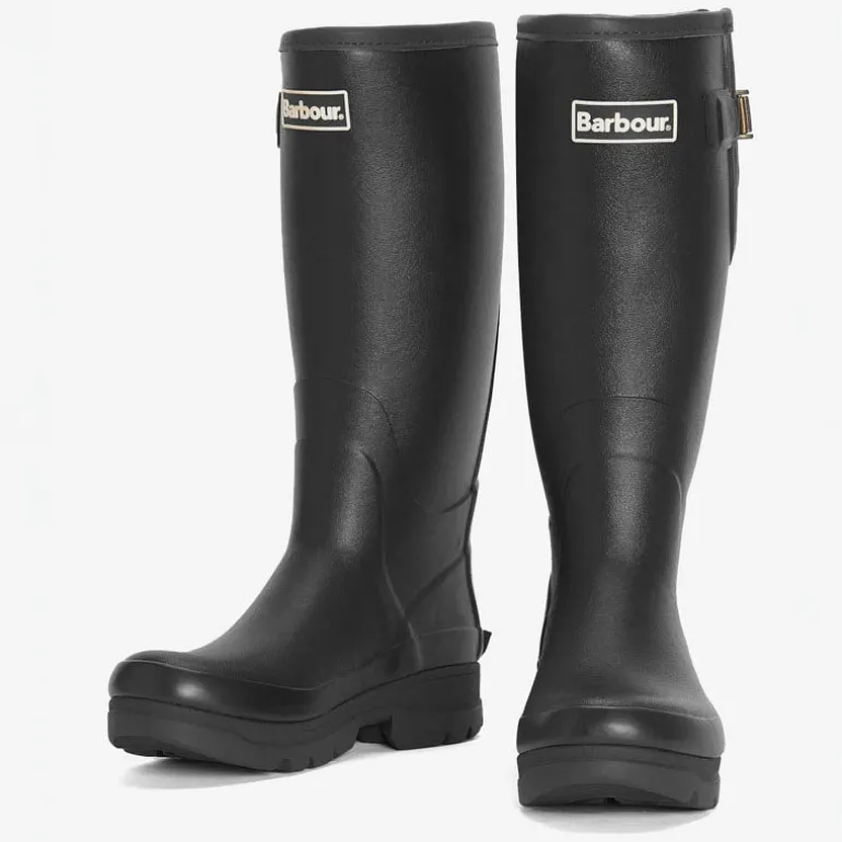Barbour Tempest Tall Welly Boots in Black
