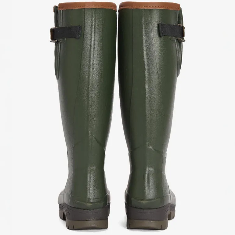 Barbour Tempest Tall Welly Boots in Olive