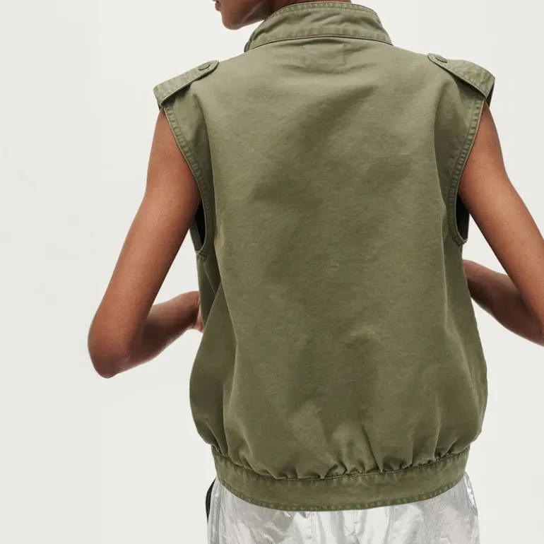 BEATRIZ FUREST Max Gilet 49R850 in Kaki
