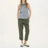 BEATRIZ FUREST Romeo Fine Stripe Shirt 49R160 in Denim Blue