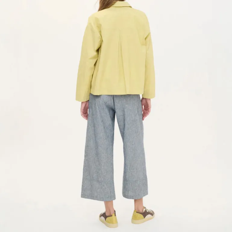 BEATRIZ FUREST Yeti Fine Stripe Trouser 49R345 in Denim Blue