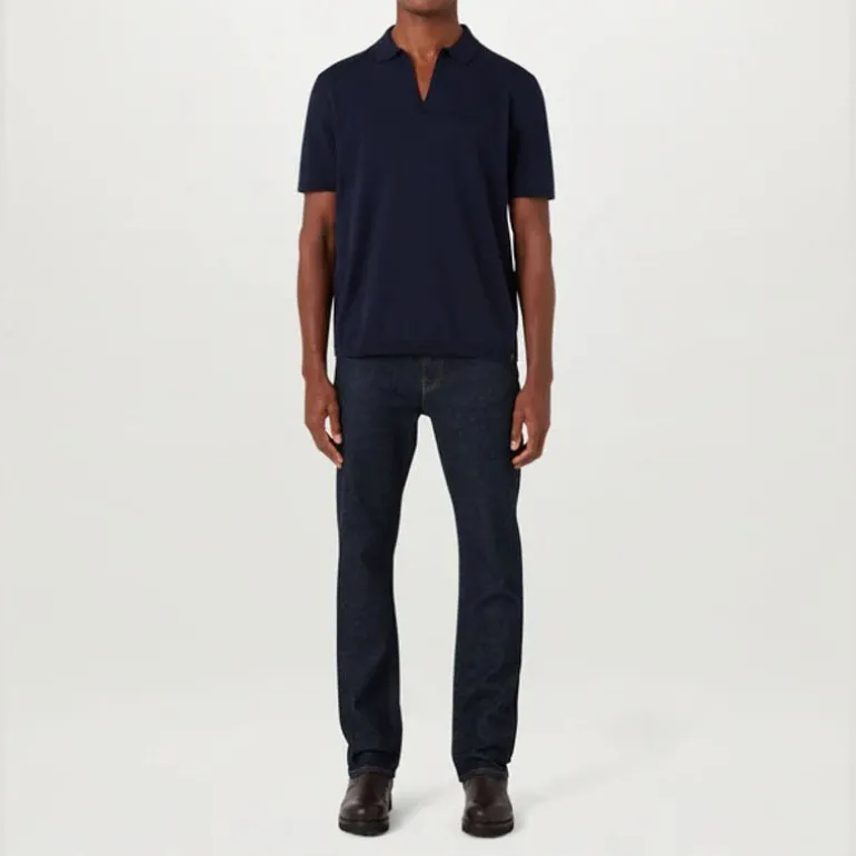 BELSTAFF Coast Knitted Polo in Dark Ink