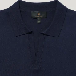 BELSTAFF Coast Knitted Polo in Dark Ink