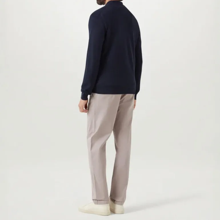 BELSTAFF Drift Knitted Polo in Dark Ink