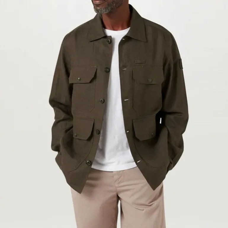 BELSTAFF Forge Overshirt in Army Olive