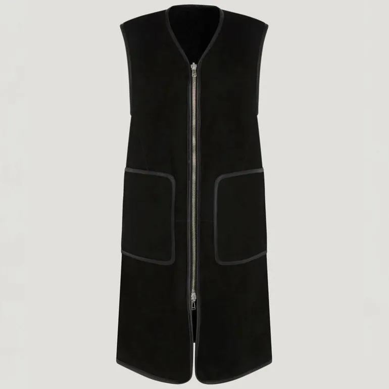 Belstaff Foundry Reversible Vest in Black