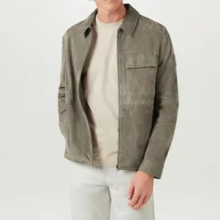 BELSTAFF Frame Overshirt in Army Olive
