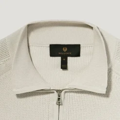 BELSTAFF Guide Quarter Zip Jumper in Stone Beige